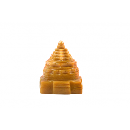 Shree Yantra In Natural Yellow Jade -370 gms