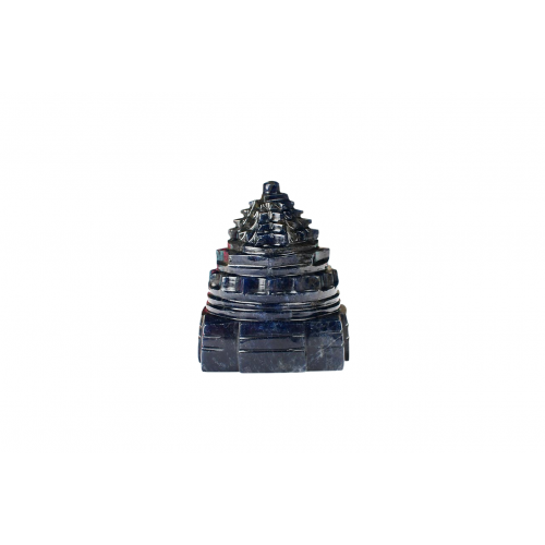 Shree Yantra In Natural Blue Sodalite - 184 gms