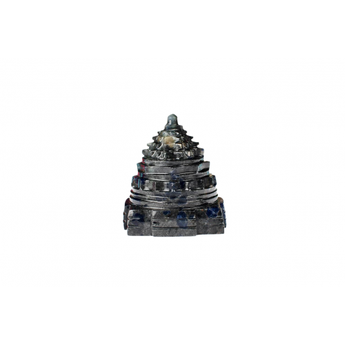 Shree Yantra In Natural Blue Sodalite - 212 gms