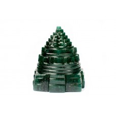 Shree Yantra In Natural Green Jade - 109 gms - I