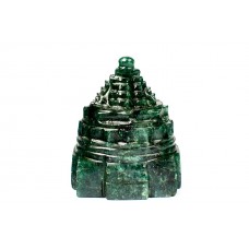 Shree Yantra In Natural Green Jade - 109 gms - II