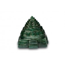 Shree Yantra In Natural Green Jade - 111 gms - II