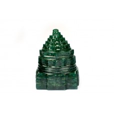 Shree Yantra In Natural Green Jade - 122 gms 