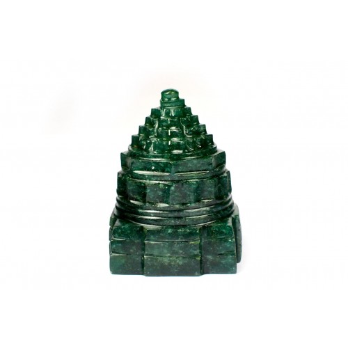 Shree Yantra In Natural Green Jade - 122 gms 