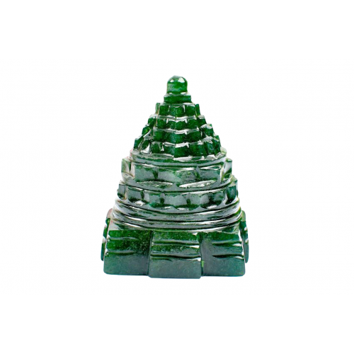 Shree Yantra In Natural Green Jade - 129 gms 