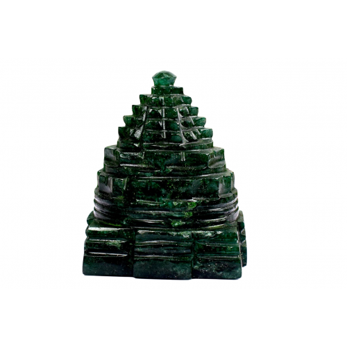 Shree Yantra In Natural Green Jade - 224-gms 