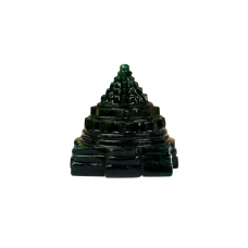 Shree Yantra In Natural Green Jade - 246-gms - i