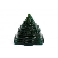 Shree Yantra In Natural Green Jade - 75 gms 