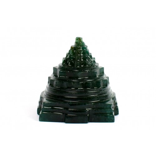 Shree Yantra In Natural Green Jade - 75 gms 