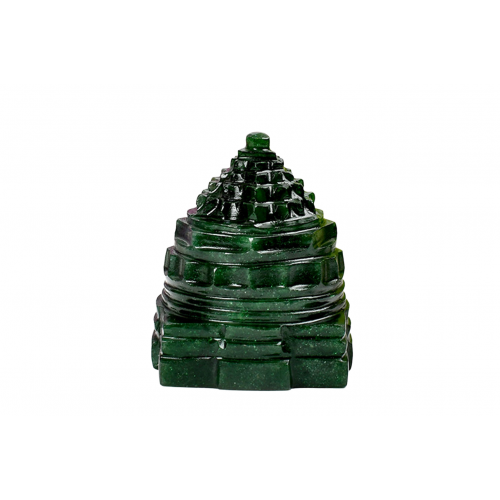 Shree Yantra In Natural Green Jade - 88 gms 