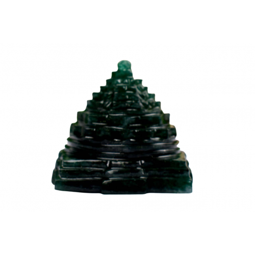 Shree Yantra In Natural Green Jade - 92 gms 