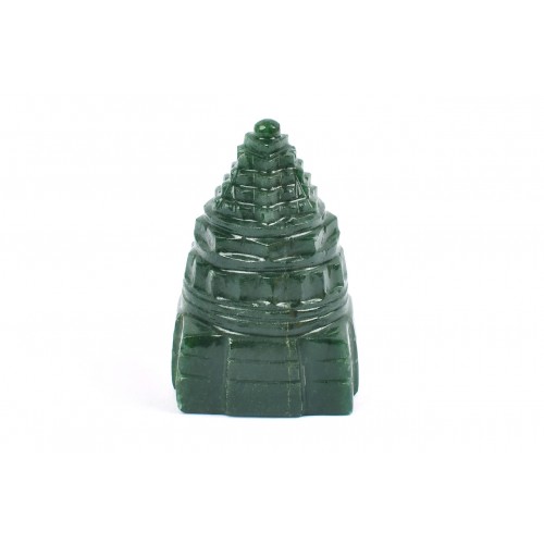 Shree Yantra In Natural Green Jade - 99 gms 