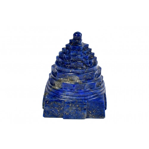 Shree Yantra In Natural Lapis Lazuli Gemstone -130-gms