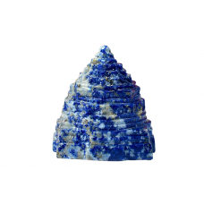 Shree Yantra In Natural Lapis Lazuli Gemstone -165-gms