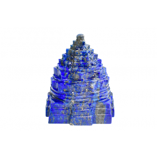 Shree Yantra In Natural Lapis Lazuli Gemstone -183-gms - i