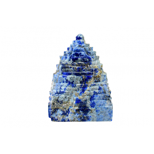 Shree Yantra In Natural Lapis Lazuli Gemstone -195-gms 