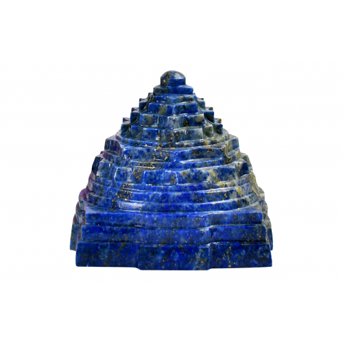 Shree Yantra In Natural Lapis Lazuli Gemstone -241-gms 