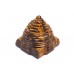 Shree Yantra Natural Tiger Eye Gemstone - 100 gms