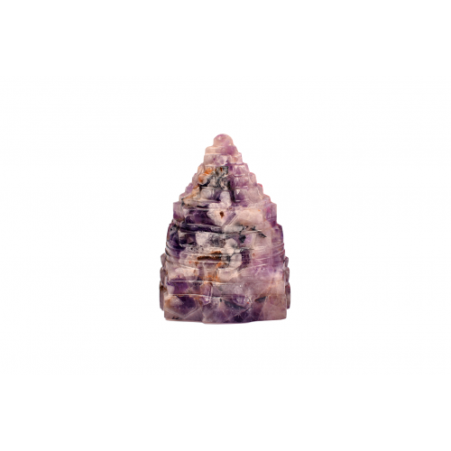 Shree Yantra Natural Amethyst Gemstone - 175 gms