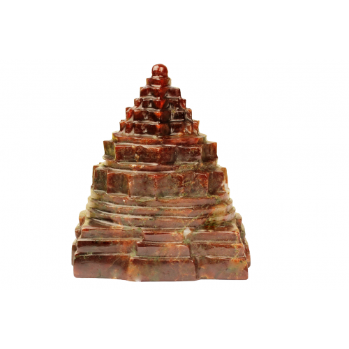 Shree Yantra Natural Gomedh Gemstone - 512 gms