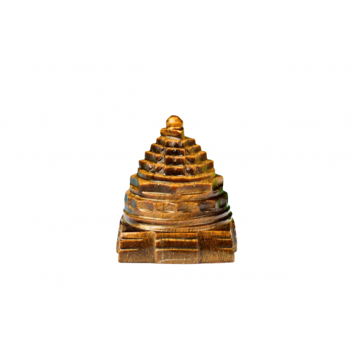 Shree Yantra Natural Tiger Eye Gemstone - 70 gms-ii