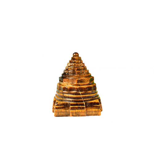 Shree Yantra Natural Tiger Eye Gemstone - 65 gms-i