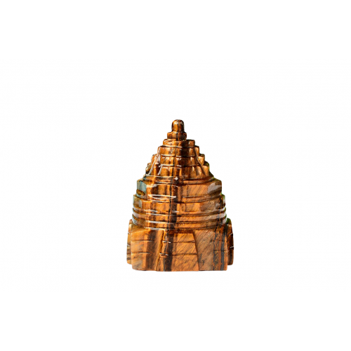 Shree Yantra Natural Tiger Eye Gemstone - 116 gms-ii