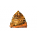 Shree Yantra Natural Tiger Eye Gemstone - 119 gms