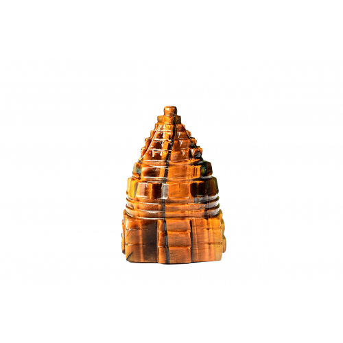 Shree Yantra Natural Tiger Eye Gemstone - 111 gms