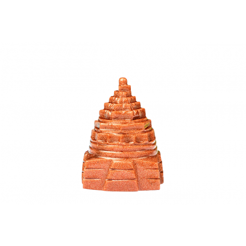 Shree Yantra Natural Sunstone Gemstone - 91 gms