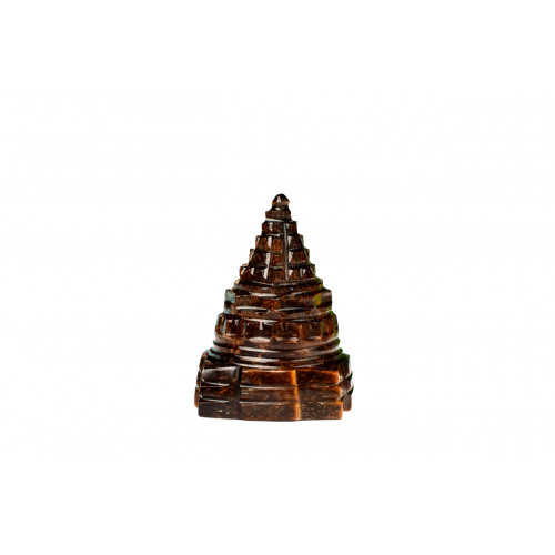 Shree Yantra Natural Tiger Eye Gemstone - 40 gms-i