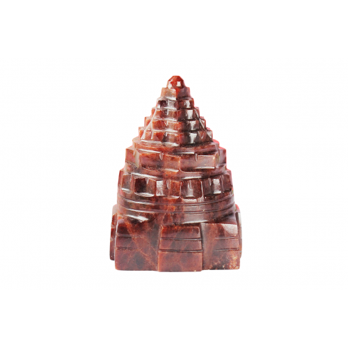 Shree Yantra Natural Gomedh Gemstone - 145 gms