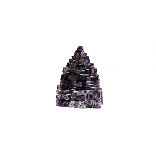 Shree Yantra Natural Amethyst Gemstone - 289 gms