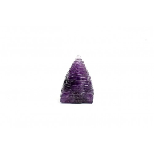 Shree Yantra Natural Amethyst Gemstone - 79 gms