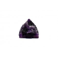 Shree Yantra Natural Amethyst Gemstone - 91 gms