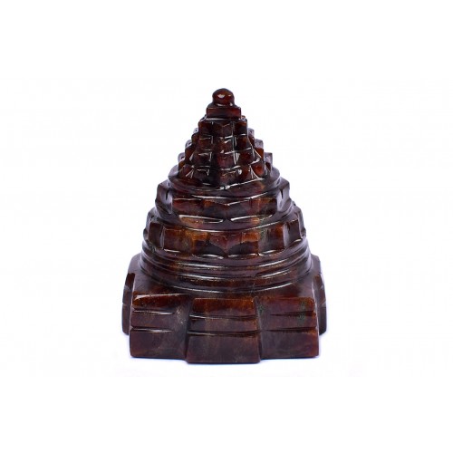 Shree Yantra Natural Gomedh Gemstone - 205 gms