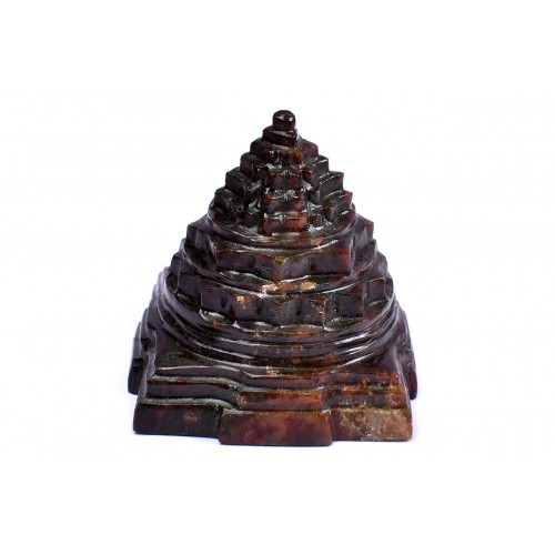 Shree Yantra Natural Gomedh Gemstone - 282 gms