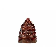 Shree Yantra Natural Gomedh Gemstone - 58 gms - iv