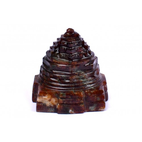 Shree Yantra Natural Gomedh Gemstone - 78 gms