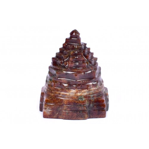 Shree Yantra Natural Gomedh Gemstone - 89 gms