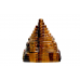 Shree Yantra Natural Tiger Eye Gemstone - 130 gms