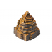 Shree Yantra Natural Tiger Eye Gemstone - 136 gms