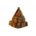 Shree Yantra Natural Tiger Eye Gemstone - 140 gms