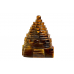 Shree Yantra Natural Tiger Eye Gemstone - 140 gms