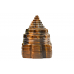 Shree Yantra Natural Tiger Eye Gemstone - 215 gms