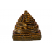 Shree Yantra Natural Tiger Eye Gemstone - 404 gms