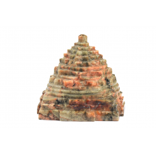 Shree Yantra Natural Unakite Gemstone - 196 gms