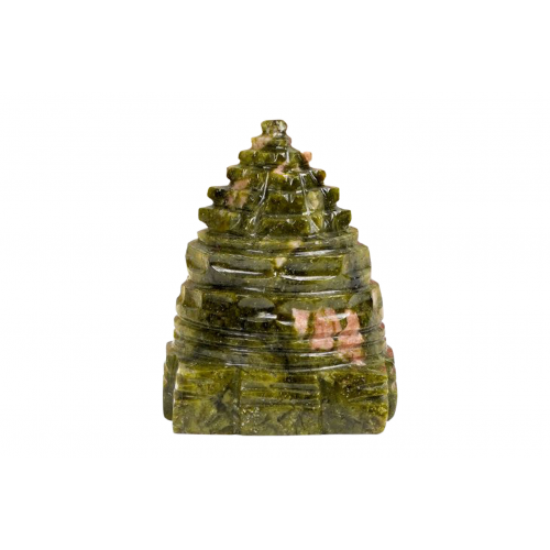 Shree Yantra Natural Unakite Gemstone - 47 gms