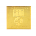 Copper Plated Shree Siddh Guru Yantra Gold Polish Pocket Size 2X2