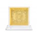 Copper Plated Shree Vastu Dosh Nashak Yantra Gold Polish - Pocket Size 